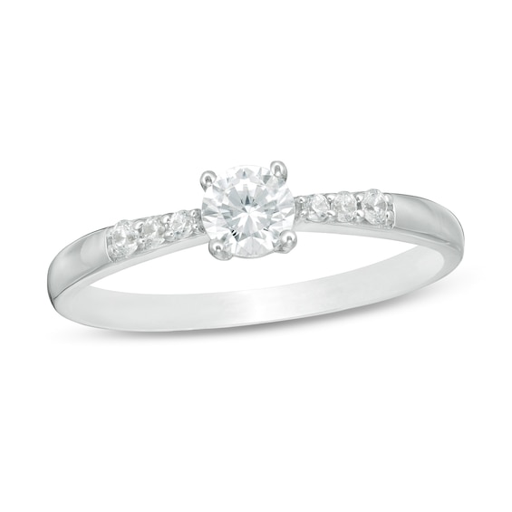 0.29 CT. T.W. Diamond Engagement Ring in 10K White Gold