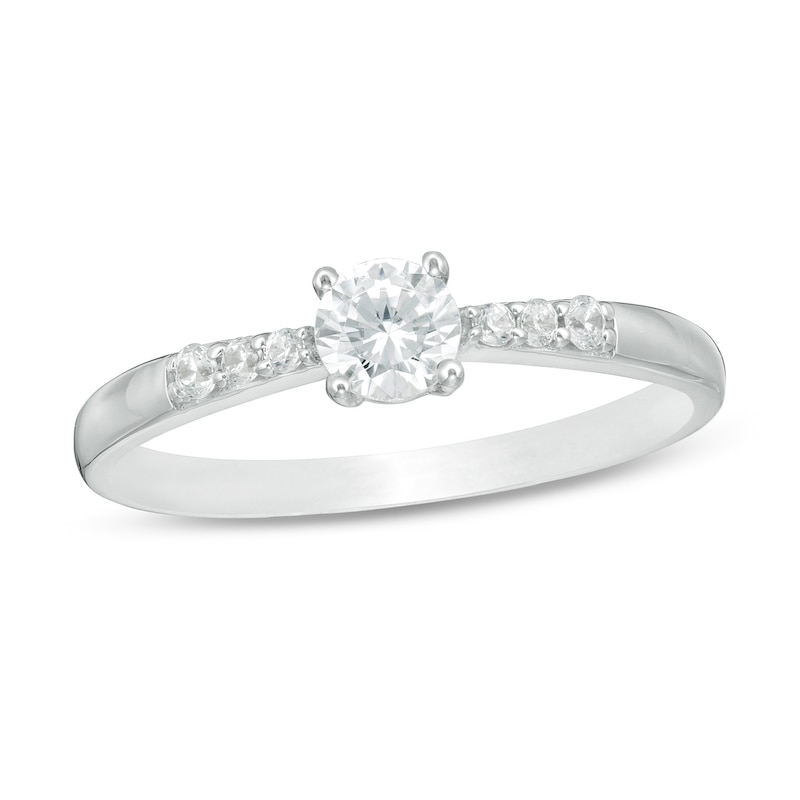 0.29 CT. T.W. Diamond Engagement Ring in 10K White Gold|Peoples Jewellers