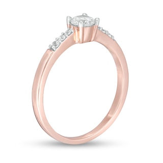 0.29 CT. T.W. Diamond Engagement Ring in 10K Rose Gold