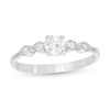 0.29 CT. T.W. Diamond Petal-Sides Engagement Ring in 10K Gold