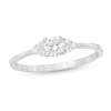 Thumbnail Image 0 of 0.29 CT. T.W. Diamond Tri-Sides Engagement Ring in 10K White Gold