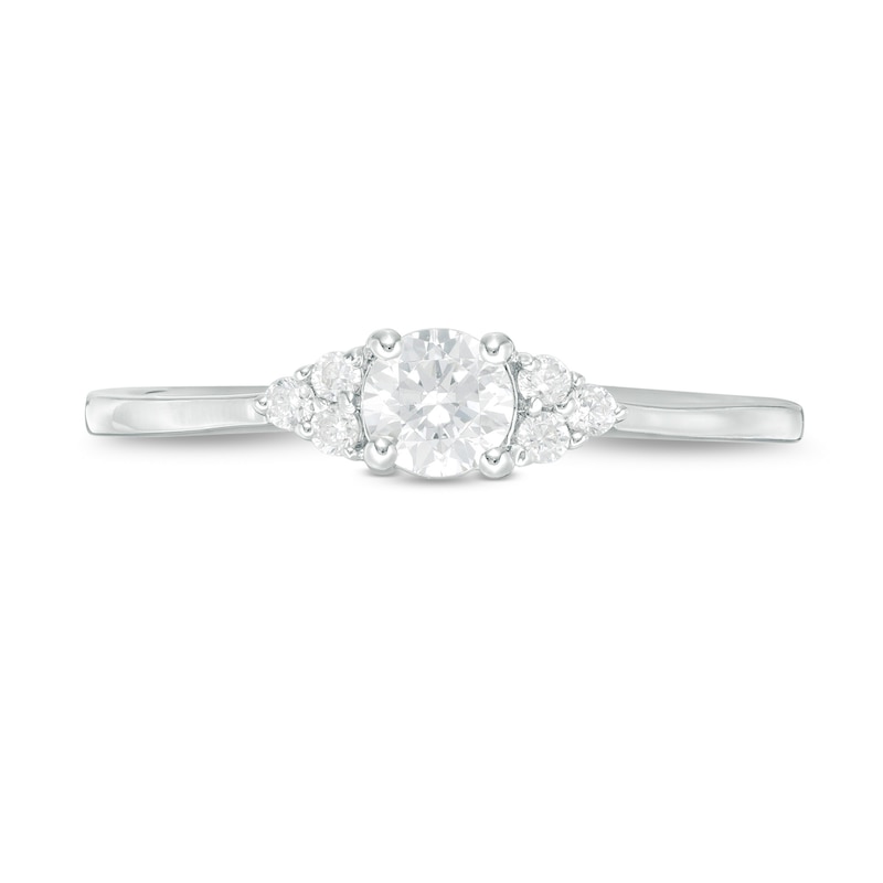 0.29 CT. T.W. Diamond Tri-Sides Engagement Ring in 10K Gold|Peoples Jewellers