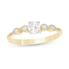 Thumbnail Image 1 of 0.29 CT. T.W. Diamond Petal-Sides Engagement Ring in 10K Gold