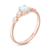 Thumbnail Image 2 of 0.29 CT. T.W. Diamond Petal-Sides Engagement Ring in 10K Rose Gold