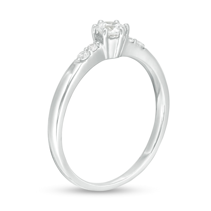 0.29 CT. T.W. Diamond Engagement Ring in 10K White Gold|Peoples Jewellers