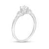 0.37 CT. T.W. Diamond Petal Tri-Sides Engagement Ring in 10K Gold