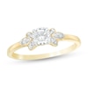 Thumbnail Image 1 of 0.37 CT. T.W. Diamond Petal Tri-Sides Engagement Ring in 10K Gold