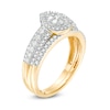 Thumbnail Image 3 of 0.69 CT. T.W. Composite Pear-Shaped Diamond Bridal Set in 10K Gold