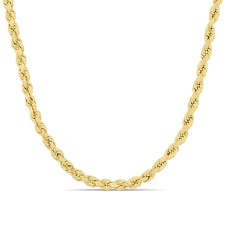 4.0mm Rope Chain Necklace in 10K Gold - 16"