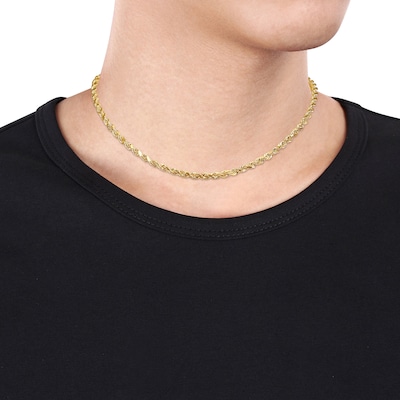 4.0mm Rope Chain Necklace in 10K Gold - 16"