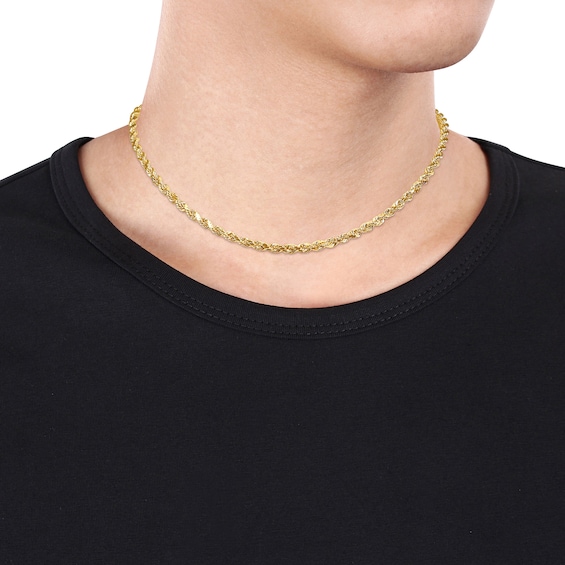 4.0mm Rope Chain Necklace in 10K Gold - 16"