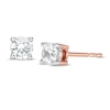 Thumbnail Image 1 of 0.45 CT. T.W. Diamond Solitaire Stud Earrings in 14K Rose Gold