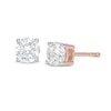 Thumbnail Image 1 of 0.58 CT. T.W. Diamond Solitaire Stud Earrings in 14K Rose Gold