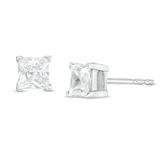 CT. T.W. Princess-Cut Diamond Solitaire Stud Earrings in 14K Gold