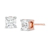 Thumbnail Image 1 of 0.95 CT. T.W. Diamond Solitaire Stud Earrings in 14K Rose Gold