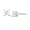 Thumbnail Image 1 of 0.37 CT. T.W. Princess-Cut Diamond Solitaire Stud Earrings in 14K White Gold