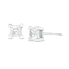 Thumbnail Image 1 of 0.69 CT. T.W. Princess-Cut Diamond Solitaire Stud Earrings in 14K White Gold