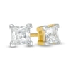 Thumbnail Image 1 of 0.45 CT. T.W. Princess-Cut Diamond Solitaire Stud Earrings in 14K Gold