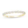 0.065 CT. T.W. Baguette and Round Diamond Alternating Anniversary Band in 10K Gold