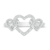 Thumbnail Image 3 of Diamond Accent Triple Intertwined Heart Ring in Sterling Silver