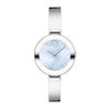 Ladies' Movado Bold® Crystal Bangle Watch with Transparent Mother-of Pearl Dial (Model: 3600629)