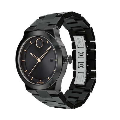 Men's Movado Bold® Fusion Black IP Watch (Model: 3600662)