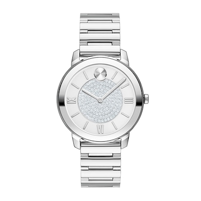 Ladies' Movado Bold®Crystal Watch with Silver-Tone Dial (Model: 3600658)