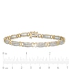 CT. T.W. Diamond Double Row "X" Alternating Bracelet in 10K Gold