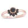 Thumbnail Image 0 of 0.37 CT. T.W. Black Diamond Tiara Ring in 10K Rose Gold