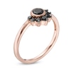 Thumbnail Image 2 of 0.37 CT. T.W. Black Diamond Tiara Ring in 10K Rose Gold