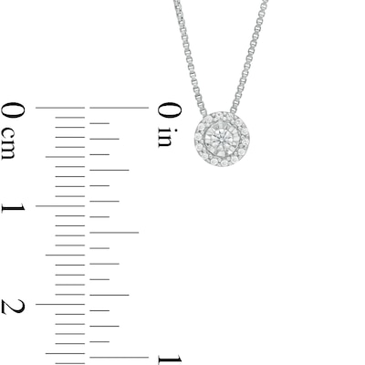 0.08 CT. T.W. Diamond Frame Pendant in Sterling Silver