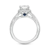 Vera Wang Love Collection 2.45 CT. T.W. Certified Oval Diamond Frame Twist Engagement Ring in 14K White Gold (I/SI2)