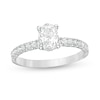 Thumbnail Image 0 of 1.33 CT. T.W. Certified Oval Diamond Engagement Ring in 14K White Gold (I/SI2)