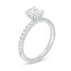 Thumbnail Image 2 of 1.33 CT. T.W. Certified Oval Diamond Engagement Ring in 14K White Gold (I/SI2)