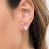 Thumbnail Image 1 of 0.30 CT. T.W. Diamond Frame Stud Earrings in 10K White Gold