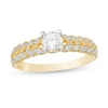 Thumbnail Image 0 of 0.45 CT. T.W. Diamond Leaf Sides Engagement Ring in 10K Gold