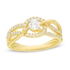 Thumbnail Image 0 of 0.45 CT. T.W. Diamond Multi-Row Bypass Engagement Ring in 10K Gold