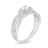 Thumbnail Image 3 of 0.45 CT. T.W. Diamond Multi-Row Bypass Engagement Ring in 10K White Gold