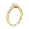 0.29 CT. T.W. Diamond Twist Shank Engagement Ring in 10K Gold