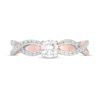 0.45 CT. T.W. Diamond Twist Shank Engagement Ring in 10K Rose Gold