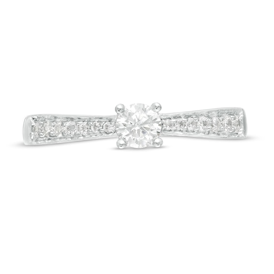 0.29 CT. T.W. Diamond Tapered Shank Engagement Ring in 10K Gold