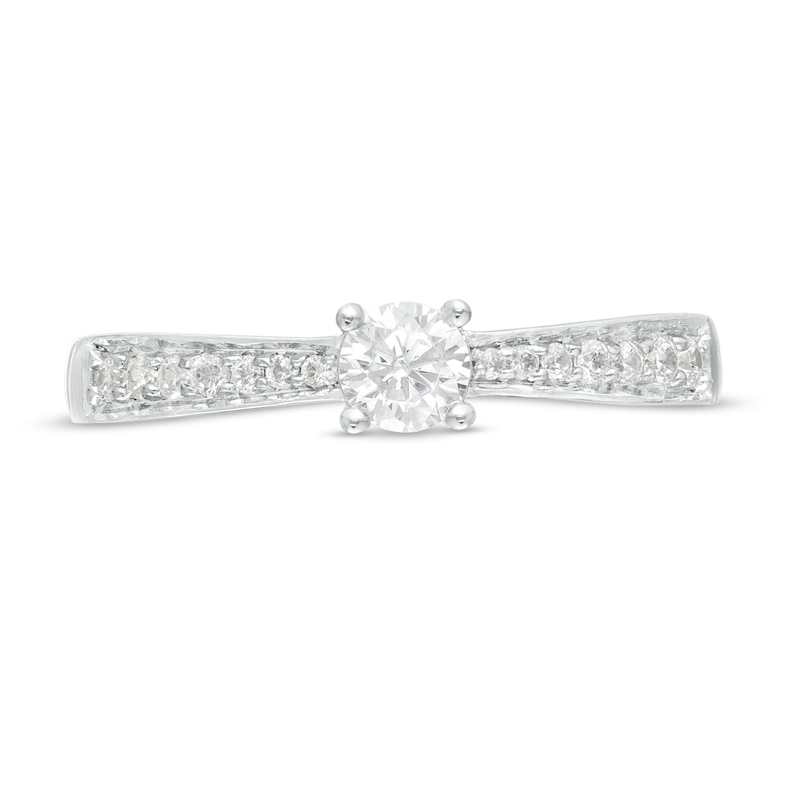 0.29 CT. T.W. Diamond Tapered Shank Engagement Ring in 10K Gold|Peoples Jewellers