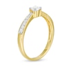 Thumbnail Image 3 of 0.29 CT. T.W. Diamond Tapered Shank Engagement Ring in 10K Gold