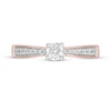 0.29 CT. T.W. Diamond Tapered Shank Engagement Ring in 10K Rose Gold