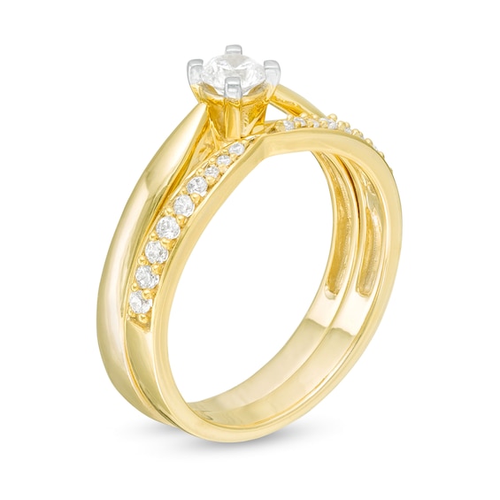 0.29 CT. T.W. Diamond Bridal Set in 10K Gold