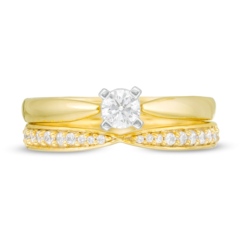 0.29 CT. T.W. Diamond Bridal Set in 10K Gold
