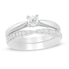 0.29 CT. T.W. Diamond Bridal Set in 10K White Gold