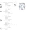 8.0mm Lab-Created White Sapphire Solitaire Stud Earrings in Sterling Silver