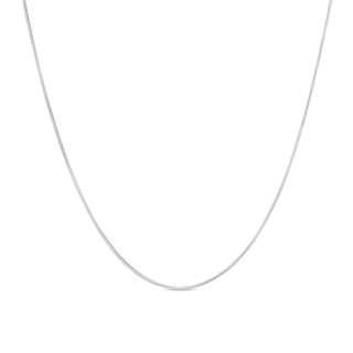 1.05mm Adjustable Snake Chain Necklace in Solid Sterling Silver  - 22"