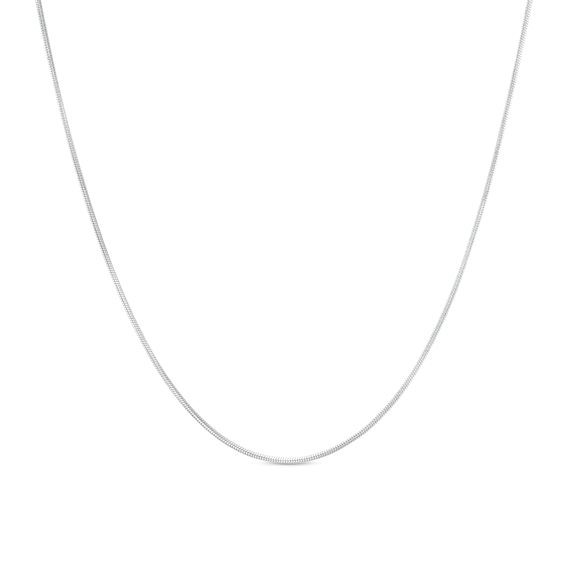 1.05mm Adjustable Snake Chain Necklace in Solid Sterling Silver  - 22"